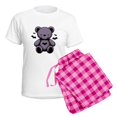 thumbnail image 5 of CafePress - Batty Bear Purple Pajamas - Women's Short Sleeve Print T-Shirt and Pants Light Cotton Pajama Set, 5 of 7