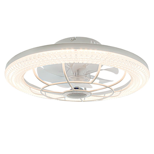 Ventilador De Techo con Bocina Luz LED 3 Tonos y Control Remoto.