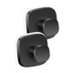 thumbnail image 3 of 2 ganchos con ventosa, resistentes al óxido, decorativos, sin taladro, impermeables, de acero inoxidable, para colgar de espejos de baño. Negro, 3 of 8
