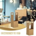 thumbnail image 5 of GUIYONG 10pcs Hot and Cold Drink Carrier Paperboard Cup Holder Single Coffee Cup Holder for Takeout Beverages Coffee Accessories, 5 of 5