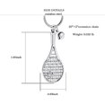 thumbnail image 2 of Tennis Racket Urn Keychain for Ashes for Women/Men Sport Mini Keyring Urn Locket Cremation Key Chain, 2 of 6