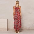 thumbnail image 4 of Vestido HUOGUO, a la moda, de verano, sin mangas, halter, para mujer, 4 of 4