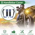 thumbnail image 3 of Unique Bargains 7/8" 22mm 15/16" 24mm Motorcycle Hand Grips Cover Kit Aluminum Alloy Handlebar End Grips Blue, 3 of 7