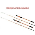 thumbnail image 3 of yeacher TOPLINE Offshore Fishing Rod 20-40# Orange Casting Rod with Solid Tip, EVA Handle, and CERAMIC Guide Rings for Deep Sea Fishing - 1.35M, 3 of 6