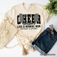 thumbnail image 6 of Cheer Mom Lightning T-Shirt, Cheerleader Retro White and Natural Tee for Proud Sports Mothers, 6 of 8