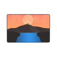 thumbnail image 4 of Boho Sunset River Goats Rugs Doormat, Non-Slip Machine Washable Carpets Floor Door Mat , 36" x 24", 4 of 6