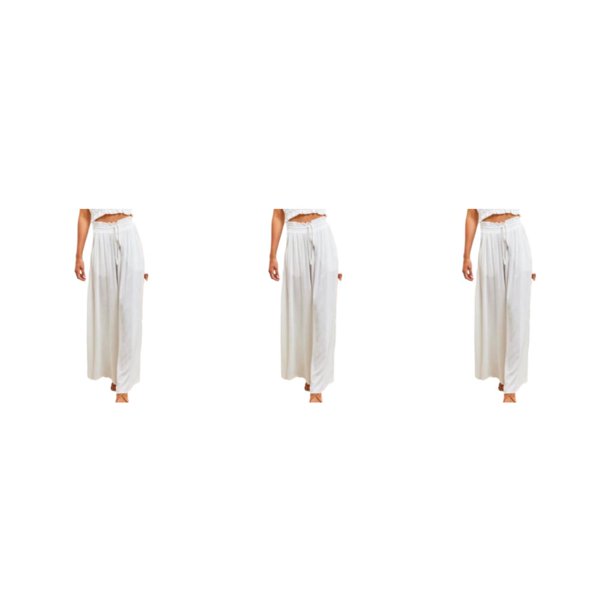 Minnieouse Pantalones de moda de verano para mujer: pantalones de estilo fino, frescos y elegantes, moda de mujer, blanco M 1 Type1 NO1