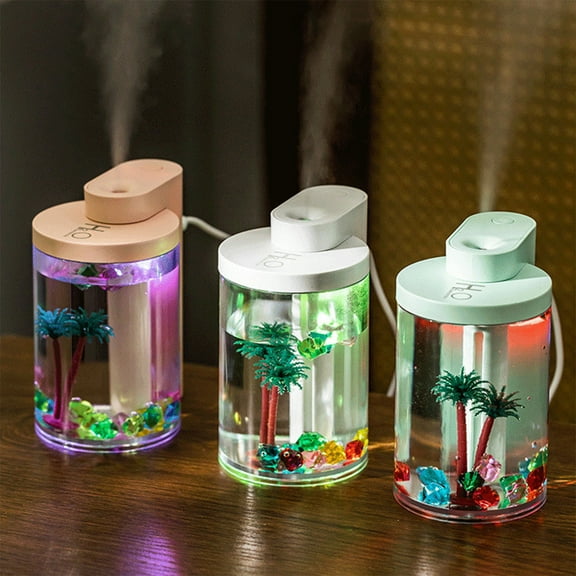 VBODN Humidifier,Humidifier for Room Cool Mist,Steam Vaporizer Humidifier,Portable Humidifier,For Office,Car,Room With Night - Quiet Mini Humidifier