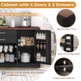 thumbnail image 3 of CQSXDA 63 Inch Farmhouse Barn Door Storage Cabinet With Two Drawers, Adjustable Shelves For Kitchen, Living Room & Dining Room, 3 of 13