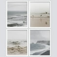 thumbnail image 3 of PixonSign Framed Wall Art, White Minimal Ocean Beach Seashore Coastals Posters, Set of 4 Sea Wave Landscape Prints Wall Decor, Nature Seaside Wall Décor for Living Room, Bedroom - 8"x10" White, 3 of 5