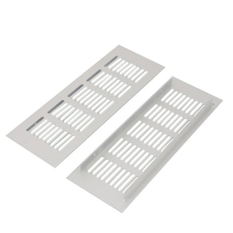 Wardrobe Closet Aluminum Alloy Air Vent Ventilation Grille 225mmx80mmx15mm 10pcs
