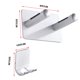 thumbnail image 1 of Toystoory Colgador de soporte de montaje en pared, soporte adhesivo autoadhesivo, gancho sin taladro, estante de almacenamiento, reemplazo de Juegos de accesorios de baño Plata, 1 of 6