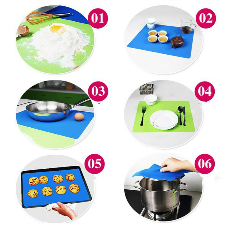 Silicone Mats Baking Liner Silicone Oven Mat Heat Insulation Pad Bakeware  Kids Foods Mat Book Mat Kitchen Accessories Tools