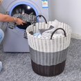 thumbnail image 5 of Cesta de plástico tejida para la ropa: almacenamiento estilo ratán para juguetes, ropa sucia y artículos del hogar, 5 of 5