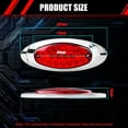 thumbnail image 2 of 4x Red 18-LED Side Marker Lights Truck Trailer RV Clearance Light Waterproof 12V, 2 of 5
