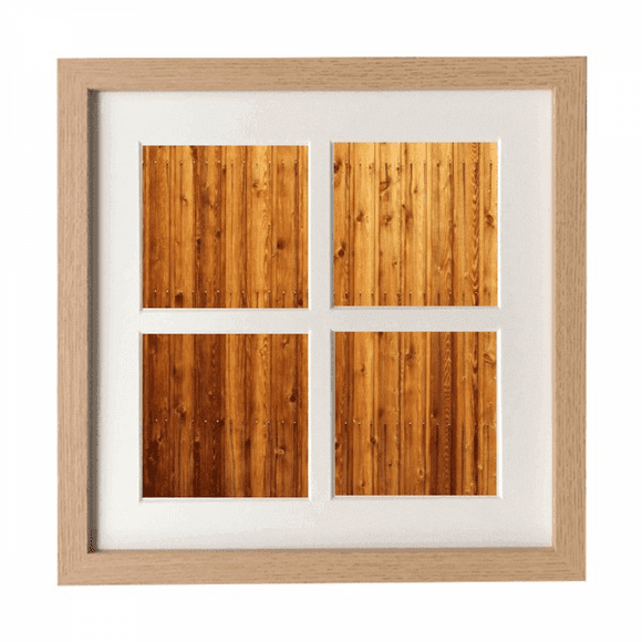 Orange Wood Floor Wallpaper Texture Frame Wall Tabletop Display 4 Openings Picture