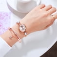 thumbnail image 3 of WIFKLSIIPG LVPAI Fashion Trend Diamond Hexagonal Alloy Ladies Bracelet Watch Set, 3 of 4