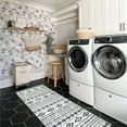 thumbnail image 2 of Moynesa 2'x6' Boho Moroccan Runner Rug,Washable Black White Kitchen Runner Rug Non Slip,Low-Pile Soft Bohemian Tribal Carpet Runners for Hallways Entryway Laundry Bedside Farmhouse, 2 of 7