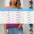 thumbnail image 3 of CENGNIAN No Boundaries Women's Gradient V-Neck Tops With Button,Womens Casual Loose Fit Summer Tee,Dressy Trendy Tunic Blouse For Ladies,Pink,Size S, 3 of 6