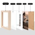 thumbnail image 3 of Marco de fotos KINLINK 4x4 de madera natural para pared o mesa, 3 of 6