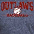 thumbnail image 3 of CafePress - Outlaws Baseball Men's Deluxe T Shirt - Mens Tri-blend T-Shirt, 3 of 4