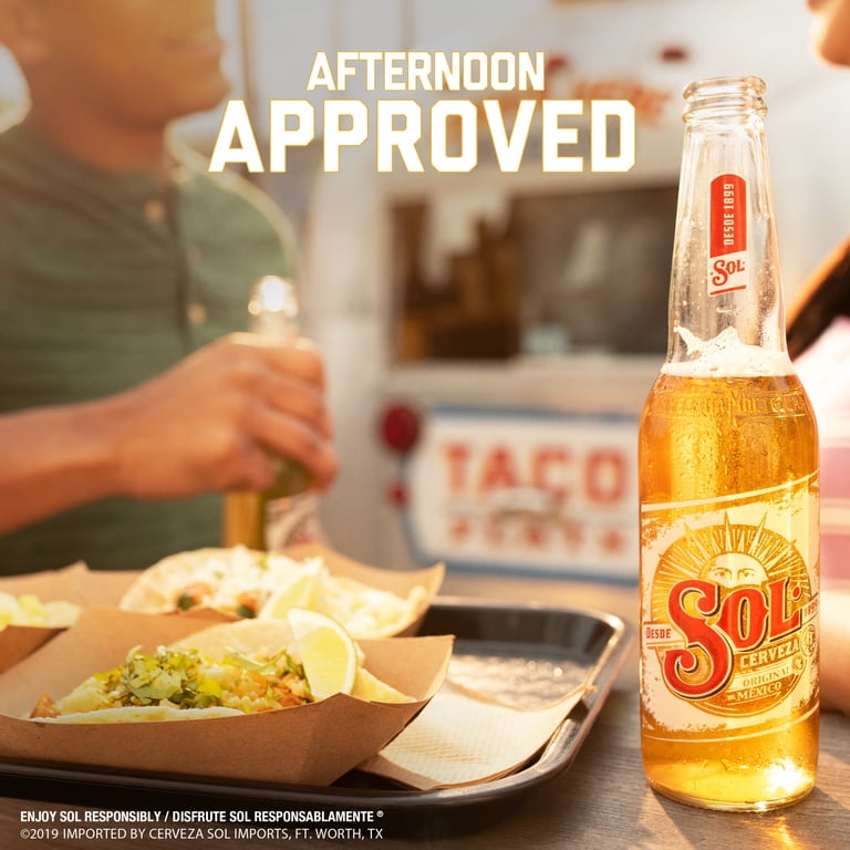 Sol Beer, 32 fl oz Glass Bottle, 4.5% ABV - Walmart.com