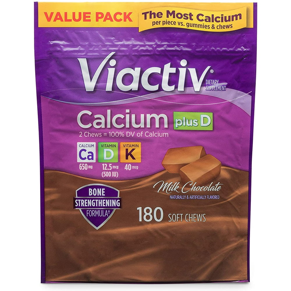 Viactiv Calcium Plus D Vitamin Chews, 180 Count