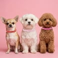 thumbnail image 7 of Mumup 3Pack Small Dog Collars Bling Puppy Collars Diamond Pet Collars PU Leather Sparkly Rhinestone Glitter Adjustable Jewelry Neck Collars for Small Pet, 7 of 7