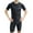 Black, variant on Stamzod Men's Swimsuit 2 Piece Set Summer Quick-Dry Slim Short Sleeve Shirts and Shorts Sets Plus Size Mens Bathing Suit Outfits for Men Black L