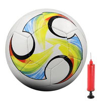 Soccer Ball Size 4 Soft PU for Practice Training Gift Boys Girls Kid Come with Pump and Needle