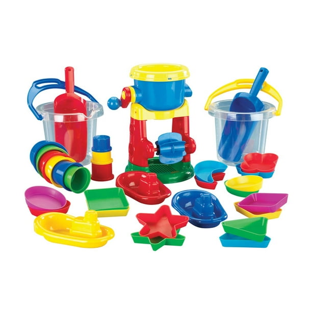 Childcraft Sand and Water Toys Play Kit, Assorted Colors, 35 Pieces