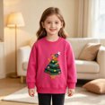 thumbnail image 5 of xaweyi Girls Fall Winter Clothes Round Neck Sweatshirt Fashionable Cartoon Printed Long Sleeved Top,Sizes 5-6 Years, 5 of 6