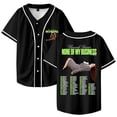 thumbnail image 2 of Hannah Berner None Of My Business Tour Baseball Jersey Shirt V-Neck Women Men Short Sleeve Streetwear Clothes, 2 of 3