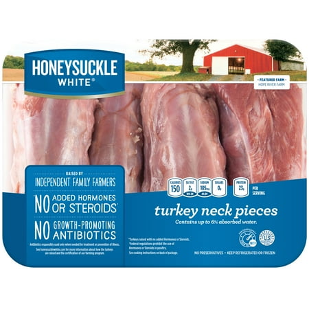 Honeysuckle White® Turkey Necks, Bone-in, 6 Count Tray, Fresh, 2.0 - 2.5 lbs.
