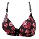 thumbnail image 1 of Sujetador con forma de pecho y ajuste de hebilla frontal fino estampado para mujer, ropa interior sin llantas Fridja  nalpqowj33814, 1 of 1