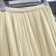 thumbnail image 2 of TaTaai Women Ribbed Mesh Pleated Skirt Ice Silk A-Line Flared Midi Skirt Ladies Spring Summer Daily Commute Office Wear Lightweight Breathable Non-See-Through Stylish Skirt Gift, 2 of 4
