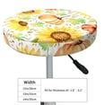 thumbnail image 4 of Lsque Autumn Theme Pattern Round Bar chair cushion covers Velvet Fabric Premium Comfort Protects from Scratches and Stains for 14-17 Inch Chair-13 inch, 4 of 7