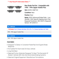 thumbnail image 2 of Rear Brake Pad Set - Compatible with 1990 - 1994 Jaguar Vanden Plas 1991 1992 1993, 2 of 2