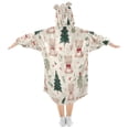 thumbnail image 2 of BZSMCE Wearable Blanket Hoodie Fashion Bear Tree Whimsy Home Wear, 2 of 7
