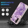 thumbnail image 3 of Case Compatible with Samsung Galaxy A14 5G Cases Samsung A14 5G Phone Case Ultra Thin Anti-Scratch Marble Protective case (Deep Purple), 3 of 14