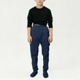 thumbnail image 2 of Boys Winter Thermal Pants With Footies And Pockets For Indoor Outdoor Play Comfortable Casual Jogger Sweatpants For Toddler Kids, 2 of 9