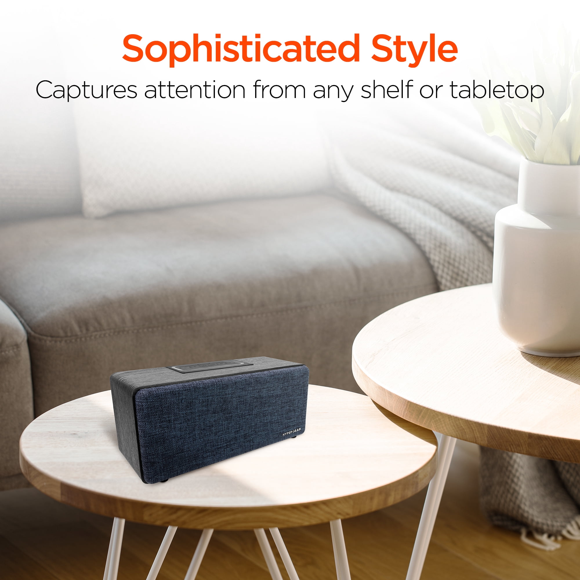 Hypergear 15259 Fabrix 2 8-watt Portable Bluetooth Speaker With Microphone, Black