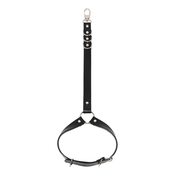 Punk cinturón pierna arnés cuero cuerpo accesorios liguero joyería para mujeres y niñas Negro jinwen Liguero de pierna de mujer