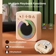 thumbnail image 4 of Portable Retro Bluetooth 5.0 Speaker+RGB Light Wireless Record Player Speakers Support TF Card U Disk MP3 Player, 4 of 5