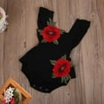 thumbnail image 2 of Baby Girl Jumpsuit Three Dimensional Flower Print Sleeveless Summer Cool Romper, 2 of 7