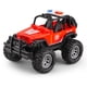 thumbnail image 1 of Coche de policía de juguete rojo con motor de fricción para niños, tamaño grande, 1 of 1