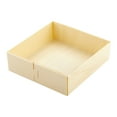 thumbnail image 2 of Taipei 17 oz Square Poplar Straight Container - 4 3/4" x 5" x 1 1/2" - 100 count box, 2 of 3