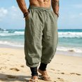 thumbnail image 3 of Akiihool Mens Lightweight Pants Men's Classic Fit Flat Front Workout Winter Casual Pants AG,L, 3 of 7