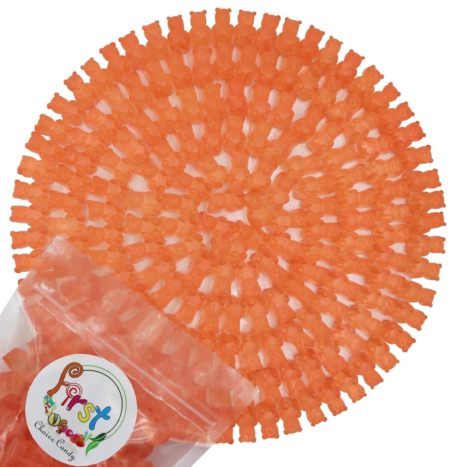 FirstChoiceCandy Gummy Bears (Pink Grapefruit, 2 LB)