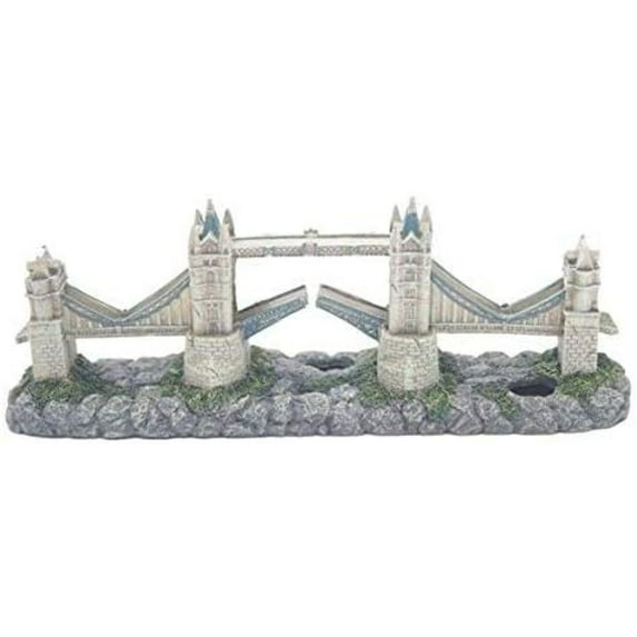 London Tower Bridge Aquarium Decoration, England Tower Bridge Fish Tank Ornament, Fish Tank & Aquarium Ornament, Aquatic Habitat Safe